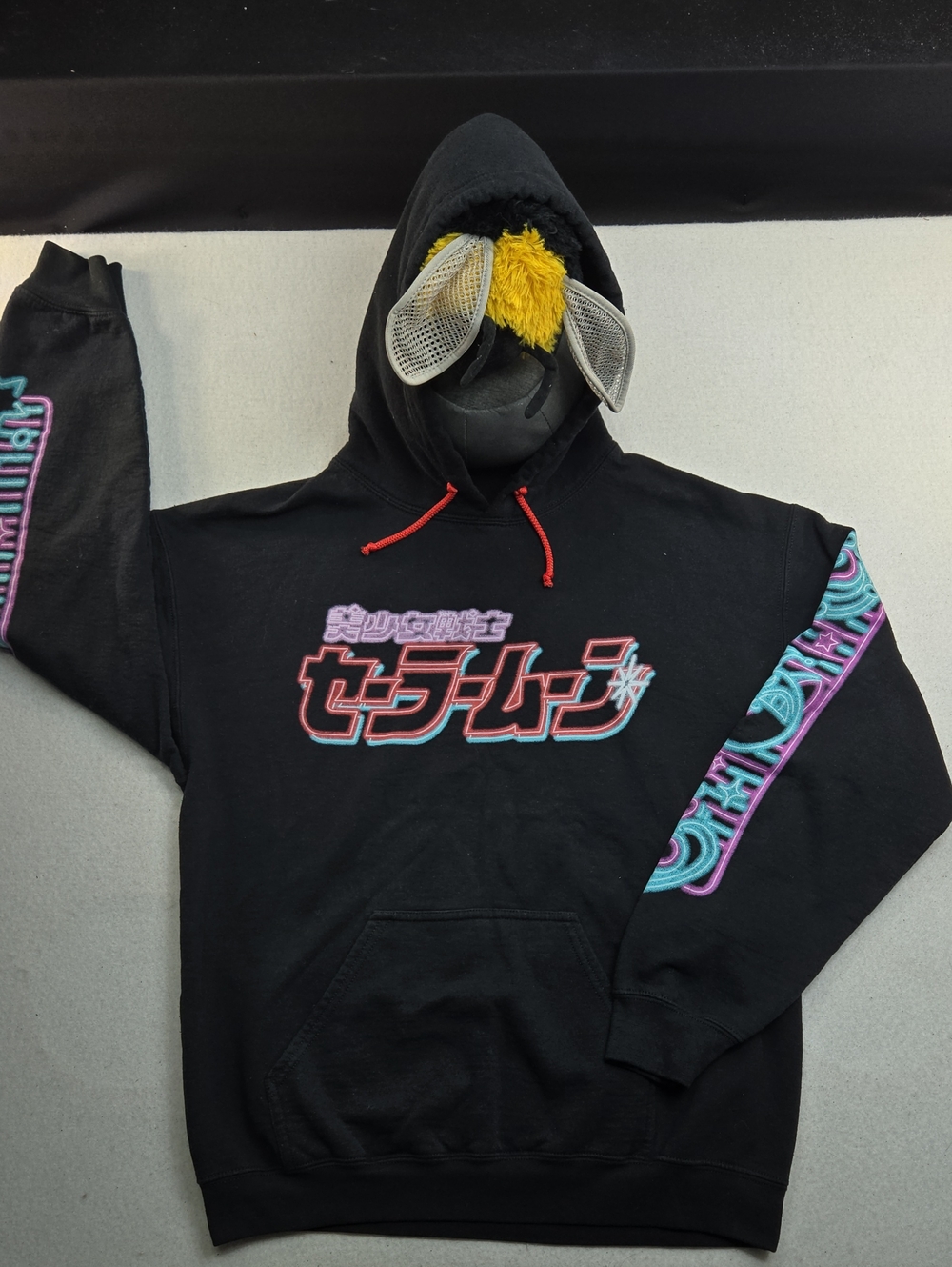 Sailor Moon Original Logo "Pretty Guardian Sailor Moon" Black Hoodie